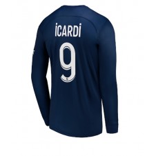 Paris Saint-Germain Mauro Icardi #9 Hemmatröja 2022-23 Långa ärmar